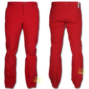 Alberto Herren Golfhose Hose Pro Modern Fit 3xDry Cooler rot