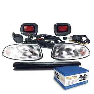 x6 DEALER PACK EZGO RXV DELUXE HALOGEN HEADLIGHT/LED TAIL LIGHT KIT 08-UP