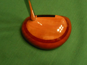 WOODEN MALLET HEAD PUTTER "bullet-in" - 35 INCHES LONG - FLAWLESS CONDITION!