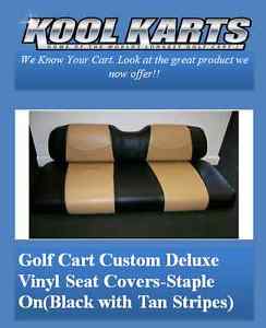 Yamaha Drive Golf Cart Rear Flip Seat & Seat Cover Combo Pkg(Front and Rear)