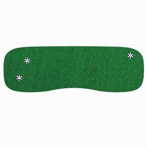 3 Ft. X 9 Ft. Indoor Outdoor Synthetic Turf 3-Hole Practice Putting Golf Green