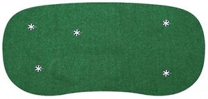 6 Ft. X 12 Ft. Indoor/Outdoor Synthetic Turf 5-Hole Practice Putting Golf Green