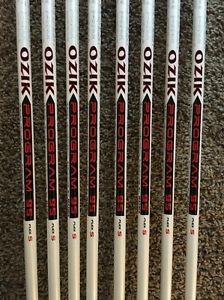 (8) MATRIX OZIK PROGRAM 95 STIFF FLEX GRAPHITE IRON SHAFTS