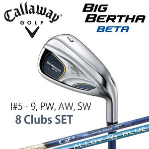 [NEW] CALLAWAY GOLF JAPAN BIG BERTHA BETA IRON SET #5-9,P,A,S (8 clubs) 2016