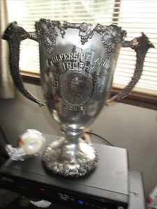 1919 GOLF MAGAZINE TROPHY LARGE STAG HANDELS 13" TALL WELL MADE