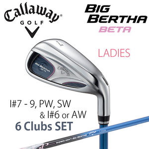 [NEW]CALLAWAY GOLF JPN BIG BERTHA BETA Woman IRON SET #7-P,S & choose1 6clubs 16