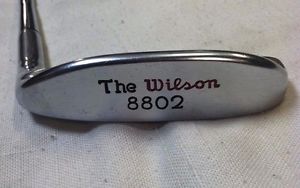 1964 WILSON THE 8802 FAT LEATHER PADDLE PUTTER-OUTSTANDING EXAMPLE-ALL ORIGINAL!
