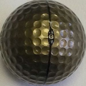 Ping Eye Solid GOLD Golf Ball *Excellent RARE black writing *Mint*