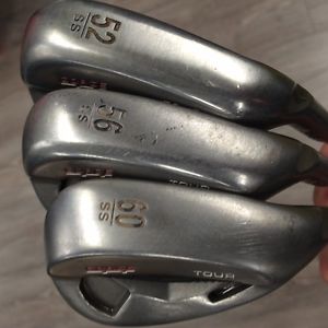 "USED" PING GORGE WEDGE SET 52 / 56 / 60 DEGREE / UPGRADE PROJECT X 5.5 SHAFTS