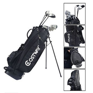 12-Pieces Complete Golf Set Men’s Right Handed Play w/Stand Bag Black 2016 New