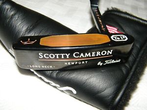 1998 Newport Tei3 Long Neck Face Stamped Putter W/Headcover