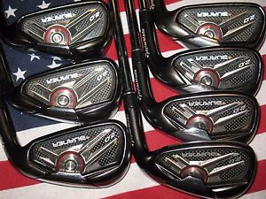 Used TaylorMade Burner 2.0 Iron Set 4-PW Burner 85g Stiff Flex Steel Shafts