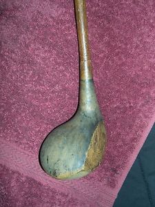 1800s/1900s HILLCREST Spliced Wood, ALL WOOD, ANTIQUE Persimmon Wood Driver