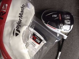 New TaylorMade R15 White 460 14* Driver Fujikura Speeder 57 Seniors w/HC+Wrench