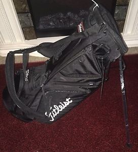 Brand New Titleist Ultra Lightweight Stand Golf Bag Black TB5SX1-0 W/ Bonus Nike
