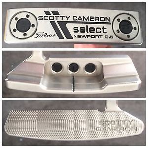 2015 CUSTOM BLACK 33 Inch Titleist Scotty Cameron Select Newport 2.5 Putter w/HC