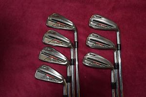 Titleist AP1 iron set 4-PW Project X 5.5 rifle steel RH Mens (7 clubs) Nice