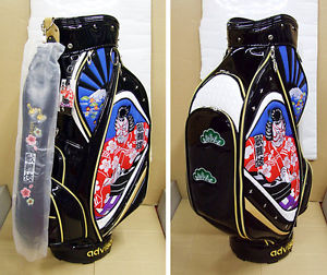 [Limited] ADVISER GOLF JAPAN KABUKI BK or WH MODEL CADDY BAG CB ADB-1501K
