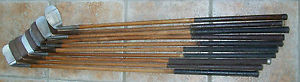 10 Antique Vintage 1920s Hickory Wood Shaft Golf Clubs Good Original Condition