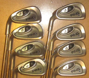LEFT HANDED  PING i3 + Iron Set Golf Club Blue Dot  Steel Shaft #4-9+PW+SW (8)