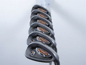 Ping i10 Blue Dot Iron Set 5-PW Regular Flex Cushin AWT Steel Shafts Aqua Grips