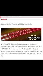 -New- GRAPHITE DESIGN Prototype - TOUR AD M9003 7 X-Flex Taylor Made Tip