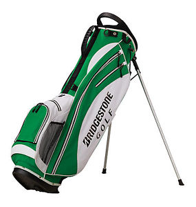 Bridgestone 2016 Yellow/ Green Golf Stand Bag  4 Way Divider 4 Pockets