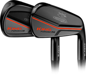 Cobra King Cb/Mb 8 Piece Iron Combo Set Black  3-6 Cb;7-Pw Mb - Kbs- golf irons