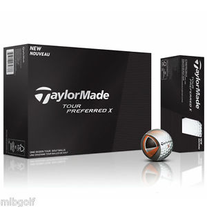 6 Dozen New TaylorMade Tour Preferred X Golf Balls Free Shipping ! 72 Balls
