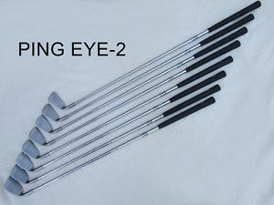 Men's PING EYE 2 Golf Club Iron Set. Black Dot 3-W. Very Good Condition