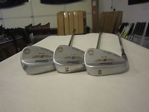Titleist Spin-Milled Vokey CC Tour Chrome Wedge Set - 48*- 54*- 58* - Steel - LH