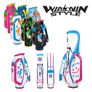 [NEW] WINWIN STYLE GOLF JAPAN ENJOY GOLF CART CADDY BAG NEON COLOR 2016 MODEL