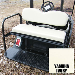 YAMAHA G14-G22 Rear Golf Cart Flip Seat/OEM IVORY Seat Cushions/FREE Delivery
