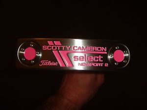 2014 Scotty Cameron Newport 2 Heavy Putter 35" 15 G Weights Custom Shop Pink Wow