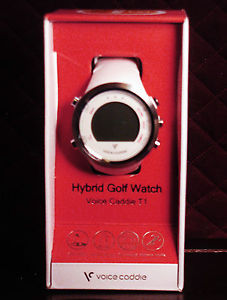 VOICE CADDIE HYBRID GOLF WATCH T1-WHITE NIB