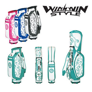 [NEW] WINWIN STYLE GOLF JAPAN LIZARD STAR CART CADDY BAG PEARL COLOR 2016 MODEL
