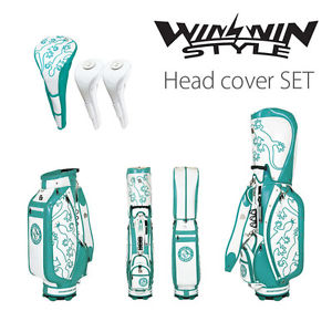 [NEW] WINWIN STYLE GOLF JAPAN LIZARD STAR CART CADDY BAG PEARL COLOR HC SET 2016