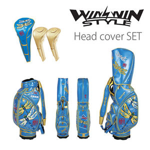 [NEW] WINWIN STYLE GOLF JAPAN 勝虫 WIN-TOMBO CART BAG GOLD Version HC SET 2016