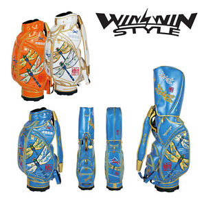 [NEW] WINWIN STYLE GOLF JAPAN 勝虫 WIN-TOMBO CART BAG GOLD Version 4.4 kg 2016