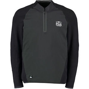 adidas 2016 PGA Championship Black Hybrid Half-Zip climawarm Jacket