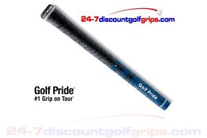 Golf Pride MultiCompound Grips -Mid Size-Blue / Black FREE TAPE