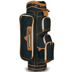 CALLAWAY GOLF 2015 UPTOWN CART BAG  BLACK/BROWN  W/ 4 MATCHING HEADCOVERS  16745