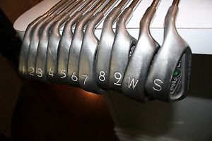 Ping Eye 2 Green Dot iron set 1-SW eleven clubs nice grips