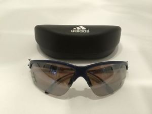 Adidas Sonnenbrille Adivista dunkelblau weiß  Breite L Golf Gläser UVP € 169,00