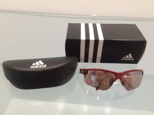Adidas Sonnenbrille Adivista Red Breite S Golf Kontrast Gläser UVP € 169,00