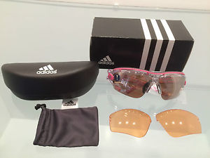 Adidas Sonnenbrille HalfrimChristal Pink Breite XS incl 3 Paar Gläser UVP 269,00