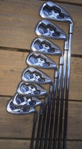 Callaway Big Bertha X-18 Iron Set 3-PW Men's Uniflex Shaft RH NICE CONDITION