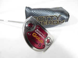 -LH- SCOTTY CAMERON 2014 GOLO 5 33" PUTTER w/HEADCOVER & SS CounterCore Grip