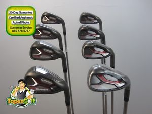 2015 TaylorMade AeroBurner Iron Set 4-P,A REAX 88 Steel Shaft Regular Flex 17821