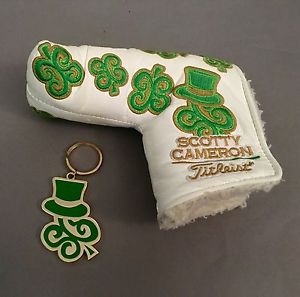 2011 Scotty Cameron St. Patricks Day Dancing SC Clovers - White w/ Key Chain
